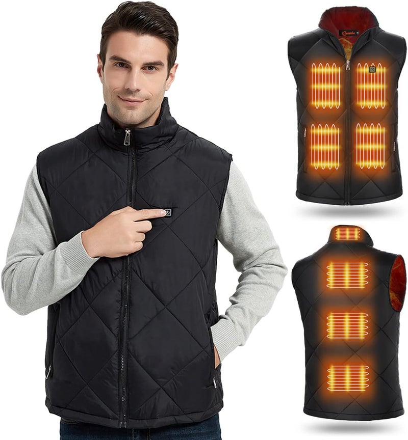 FERNIDA Heated Vest, 8 Heating Zones, Heating Vest for Men Women, Heated Warm Cold-Proof Electric Vest (Battery Not Included) - Image 1